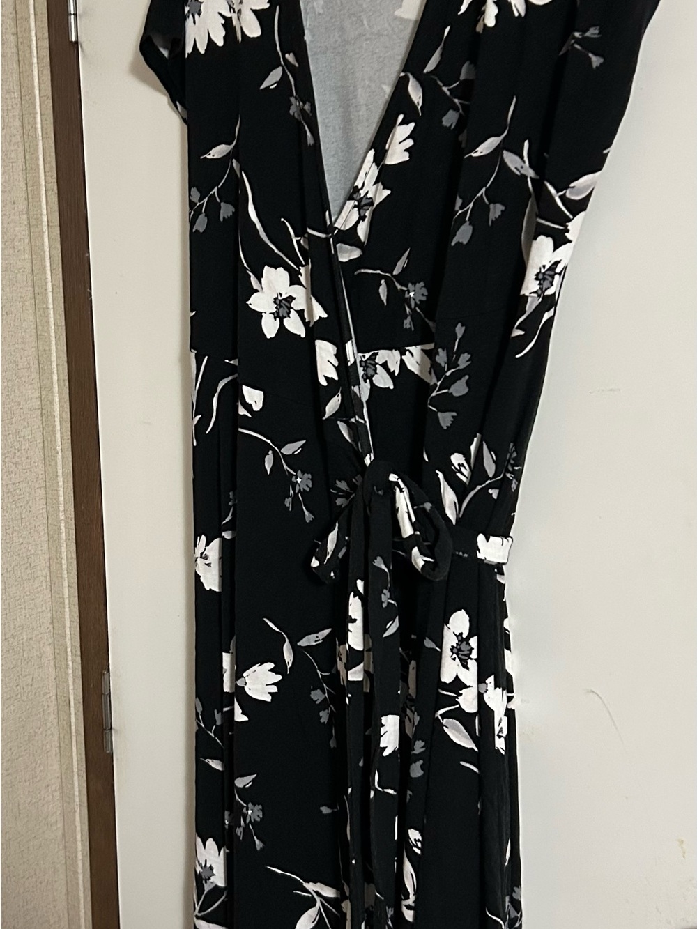 Old Navy Black Floral Mini Dress
